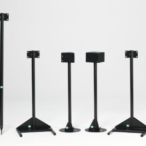 VAR H-Fuß Anthrazit – pulverbeschichtete Doppel-Fußstütze für 2 Paris Konsol-Müllsackständer, RAL 7021, wetterfest & kippsicher, optimale Stabilität für Innen- und Außenbereiche