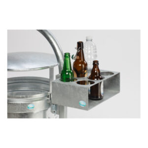 VAR Leergutsammler mit Konsole – feuerverzinkt, stabiler Stahlbehälter zur Aufnahme von 6 Flaschen | Robust & wetterfest für Innen & Außen