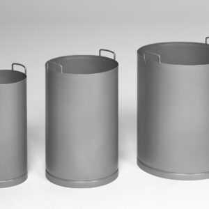 VAR Inneneinsatz für 4-fach Einwurf – verzinkter 22 L Behälter, langlebig & korrosionsbeständig, kompatibel mit VAR Ascher- und Abfallsammler-Kombinationen