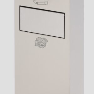 Edelstahl-Abfallsammler und Ascher H 77 – langlebig, mit Inneneinsatz, 2 bzw. 21 Liter Varianten