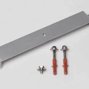 Bodenhalter für Abfallsammler 80 Liter & 120 Liter, verzinktes Stahlblech, pulverbeschichtet, feuerverzinkt, ohne Schloss und Inneneinsatz – stabile Befestigung für Außenbereich