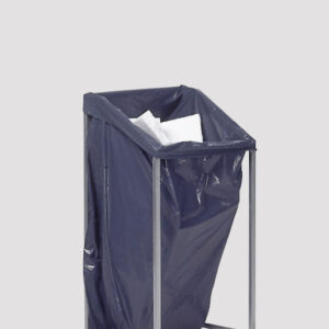 VAR MSTS 24 Müllsackständer stationär in Gelb, Enzianblau oder Silber – pulverbeschichteter Abfallsammler aus Stahl für 240 L Kunststoffsäcke