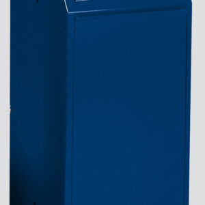 VAR Wertstoffsammler P80 (68 Liter) mit Klapptür, selbstschließender Einwurfklappe & verzinktem Inneneinsatz – robust, pulverbeschichtet, in sechs Farben verfügbar, inkl. Piktogramm-Aufkleber – Made in Germany