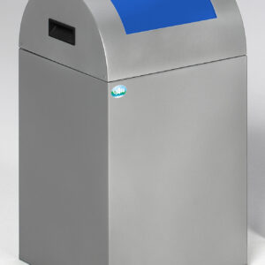 VAR Wertstoffsammelgerät WSG 40 R – TÜV-zertifiziert & selbstlöschend | 43 Liter | Einwurfklappe in Gelb, Blau oder Silber | für öffentliche Bereiche