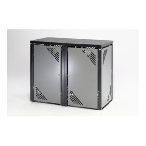 VAR Ergänzungselement MBSE 4 – Edelstahl-Erweiterung für Müllbehälterschrank MBS 2 | robust, wetterfest & abschließbar