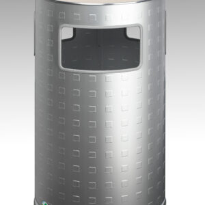 VAR Abfallsammler & Ascher H 75 – Aluminium ALMg1, Meerwasserbeständig eloxiert, 69,2 Liter, mit Edelstahl- oder Stahl-Aschereinsatz, Kombi-Ascher für Innenbereiche