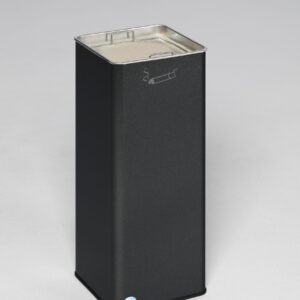 VAR Ascher B 25 R – robuster Stand-Aschenbecher mit herausnehmbarem Sandsieb, pulverbeschichtet, verzinkter Stahl, Inneneinsatz – Farben: Weiß, Feuerrot, Anthrazit, Enzianblau, Silber, Antik-Silber