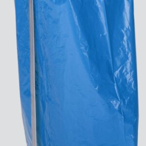 VAR Abfallsammler Typ SH 60 stationär – galvanisch verzinkt, für 60/70 Liter Müllsäcke, Müllsackständer mit Fußpedal