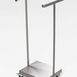 VAR Abfallsammler SHR 120 | fahrbar | Edelstahl | für 120 L Säcke | mit Fußpedal | Inneneinsatz | galvanisch verzinkt | für Innenbereiche