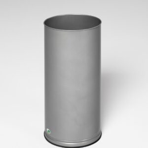 VAR Schirmständer glatt aus Stahl oder Edelstahl, 30 L – pulverbeschichtet, mit Inneneinsatz, in anthrazit | enzianblau | silber | weiß | rot | lichtgrau – für Innenbereiche ohne Fußpedal