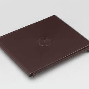 VAR Deckel für Kunststoffcontainer 60 L | 7 Farben: Lichtgrau, Blau, Gelb, Grün, Braun, Anthrazit, Rot | Schlagzähes Polysterol | Passend für lichtgrauen Korpus (RAL 7035) | Abfall- und Wertstoffbehälter Deckel | Ohne Inneneinsatz