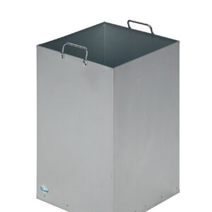 VAR Inneneinsatz für Kunststoffcontainer 40 & 60 L | verzinkter Stahl, sendzimirverzinkt | Innenbehälter für Abfall- und Wertstoffsammler | mit Aufkleber | Abfallbehälter Zubehör