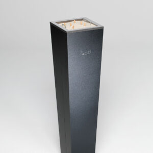 VAR Ascher H 110 Edelstahl mit Aschereinsatz – Stand-Aschenbecher, pulverbeschichtet, mit Inneneinsatz