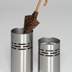 VAR Papierkorb H 38 | Edelstahl matt gebürstet | 14 Liter | stilvolles Design mit Inneneinsatz | ideal für Empfang, Büro & Innenbereiche