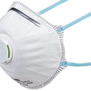 ProSafe FFP2 Atemschutzmaske mit Ventil, 5-lagig Muschelform, EN 149 zertifiziert, für Bau & Handwerk, VE 240 Stück