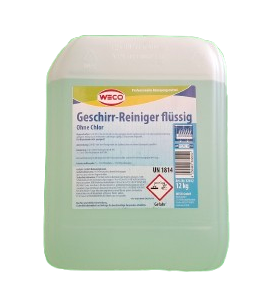 WECO Geschirr-Reiniger Flüssig ohne Chlor – Kraftvoller Reiniger für Gewerbemaschinen, 12 kg Kanister
