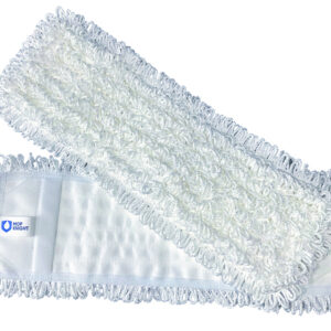 B2B Mikrofaser Wischmop Hospital-Mop „Angel white“ mit extra lange weiße Schlingen Premium Wischbezug für Unterhalts- und Grundreinigung