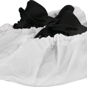 DS Safety CPE-Überschuhe CPE geprägte Oberfläche 85 µm Dicke 40×17 cm; Weiß; Blau | für den Einsatz in hygienekritischen Bereichen wie zum Beispiel medizinischen Einrichtungen, Laboren, Lebensmittelindustrie und Reinräumen