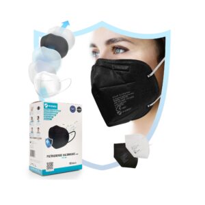 FFP2 Einweg Schutzmaske Schwarz Filtrierende Halbmaske made in Europe