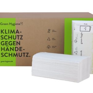 Green Hygiene® Falthandtücher 2-lagig V-Falz 4000 Blatt (20 x 200 St.)