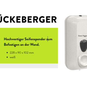 Green Hygiene® Seifenspender 550 ml Wiederverwendbar mit Nachfüllsystem