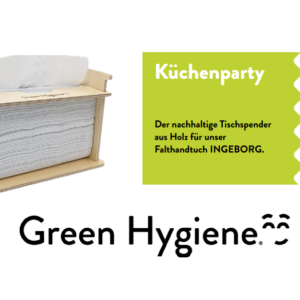 Green Hygiene® Tischspender für Handtuchpapier aus Holz Küchenparty für INGEBORG Falthandtücher