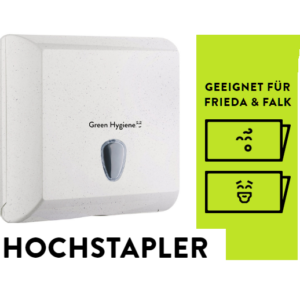 Green Hygiene® V-Falz Papierhandtuchspender Hochstapler für Frieda & Falk Falthandtuchpapier
