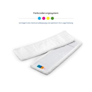 Mikrofaser Wischbezug MC white hochwertiger Mopp mit extra langflorigen & dichten Fasern