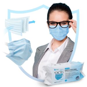 OP-Masken mit Antibeschlag Typ IIR Blau Medizinischer Mundschutz made in Europa