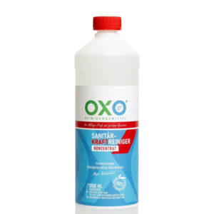 OXO Sanitärkraftreiniger Konzentrat | Starke Kalk- & Schmutzentfernung | Ideal für Badezimmer & Küchen