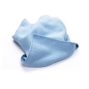 Profi-Waffeltuch blau Trockentuch aus Mikrofaser 50 x 70 cm Waffelstruktur gegen Fett, Schmutz & Feuchtigkeit
