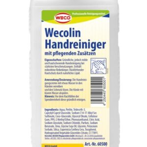 WECO Wecolin Handreiniger – Hautschonende Waschcreme mit Rückfettung
