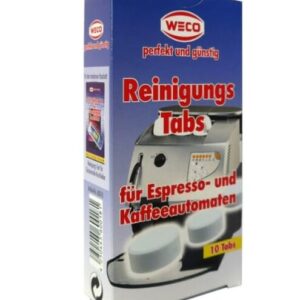 WECO-fix Kaffeemaschinen-Reiniger Tabs – 10 Tabs für Kaffeevollautomaten