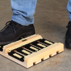 Fußabtreter – Robuster Schuhabstreifer als Schmutzfänger mit Natur- oder Gummi-Beschichtung für saubere Eingangsbereiche (Natur & Grün)