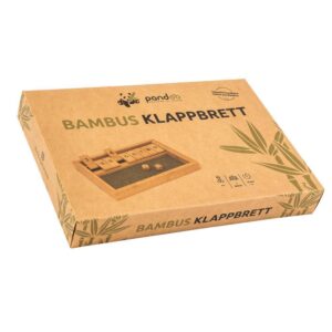 Klappbrett aus Bambus | Strategie- & Rechenspiel | Umweltfreundlich & langlebig