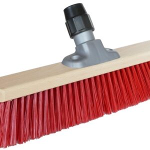 Outdoorbesen Rot – Stabiler Universalbesen mit robusten PET-Borsten für Straßen & Außenbereiche (40 cm & 60 cm)