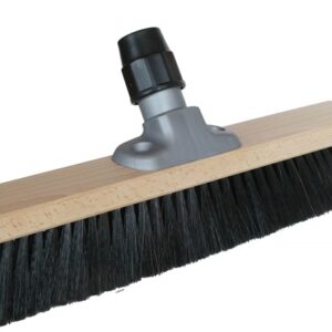 Saalbesen Kokos Universal – Naturbesen mit Kokosfasern & Universalstielhalter für feinen Staub (40 cm & 50 cm)