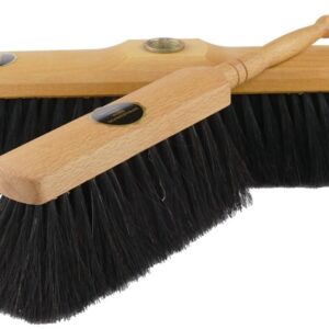 Stubenbesen Catania – Natur geölter Besen mit reinem Ross-Schweifhaar für empfindliche Böden (Besen & Handfeger Sets 10/20 Stück)