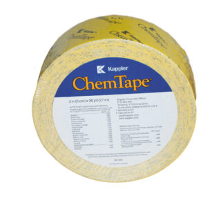 Chem-Tape Spezialklebeband, 55 m Rolle, 5 cm breit – Chemikalienbeständiges Klebeband für Overalls & Handschuhe, VE 24 Rollen