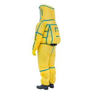 CleanAIR Panoramate 3550 Lite Schutzoverall – Antistatisch, CPM®-Material, Schutz gegen Aerosole & Chemikalien bis 2 bar, Typ 4/5/6, Panoramavisier, Notfall-Reißleine