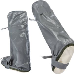 ChemMax 3® Überziehschuhe, rutschfest und hoch, mit Gummizug, CE Kat. III Typ 3B, dunkelgrau, 200 Stück