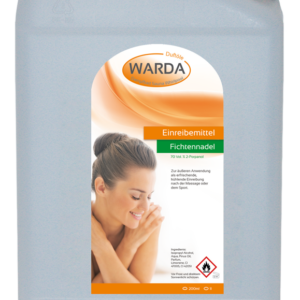 Warda Einreibemittel Sport/Orange/Arnika/Fichtennadel-Liquid 70% IPA in 5l | , Alkoholbasis, Isopropanol-Lösung, Reibemittel für sportliche Anwendung
