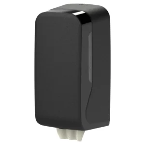 B2B Hygienespender Black & White Toilettenpapier Einzelblatt-Spender Mini Spender Füllstandskontrolle & Schlüsselsystem Weiß, Schwarz | Sanitär- und Badbereiche, Praxen, Kliniken | an der Wand montiert