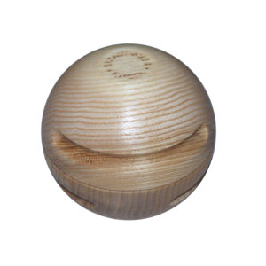 Warda Eisaufguss-Kugel Eschenholz in 1Stk | robuster Holzball aus Naturholz-Qualität handgearbeitet langlebig ideal für Sauna- und Spa-Aufguss