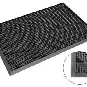 ESD Bodenmatte 650x950mm schwarz flache Noppen stoß- und rutschhemmend DIN EN 61340-5-1