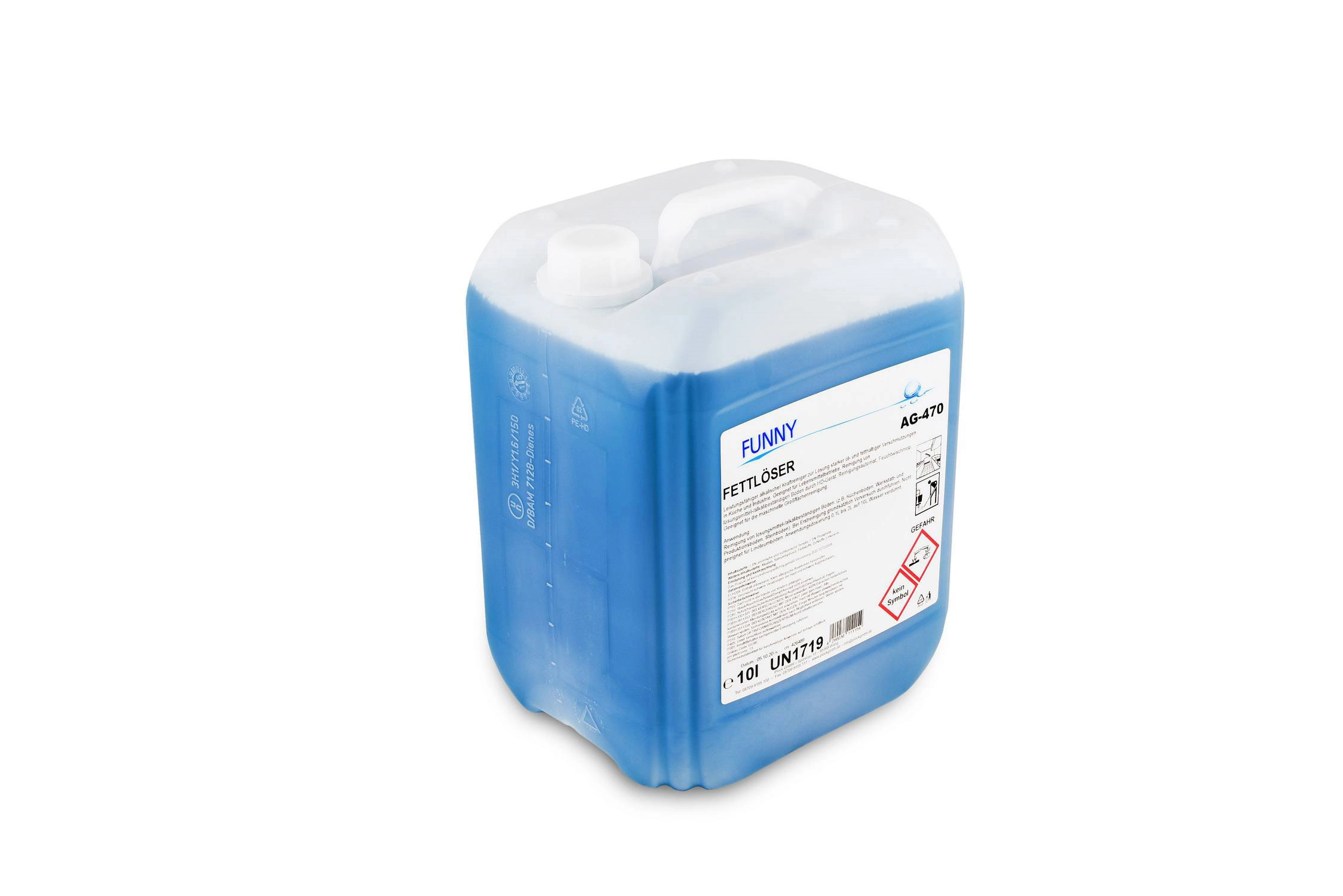 B2B Fettlöser alkalischer Kraftreiniger NTA-frei pH-Wert 13 | 10 l | für Reinigung in Lebensmittelbetrieben wie Küchen, Werkstätten, Produktionsbetriebe B2B Fettlöser alkalischer Kraftreiniger NTA-frei pH-Wert 13 | 10 l | für Reinigung in Lebensmittelbetrieben wie Küchen, Werkstätten, Produktionsbetriebe