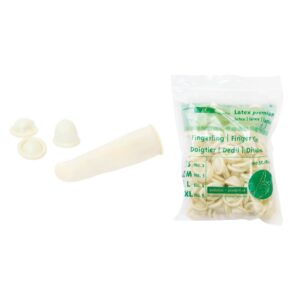 Meditrade Fingerlinge Latex Inhalt 100 Stück - Untersuchungs-, Pflege- und Hygienebereiche | S–XL | 300 Stück/VE
