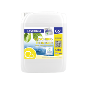 Meditrade GASTROzid© GS5 Geschirreiniger Reinigungsmittel chlor- und phosphatfrei, ECO-Label 12 kg | 10 L Kanister | für professionelle Küchen in Gastronomie wie zum Beispiel Restaurants, Kantinen