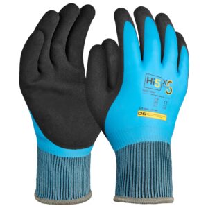Hi5 X Super S Winterhandschuhe 3231X – 13G Polyester/Acryl mit doppelter Latexbeschichtung, optimaler Feuchtigkeitsschutz, VE 120 Paar