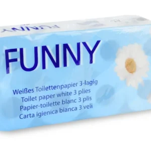 B2B Toilettenpapier 3-lagig Zellstoff hochweiß weich und saugfähig 9 x 8 Rollen | Hotellerie, Gastronomie, Privathaushalte | in Hotels und Gastronomie